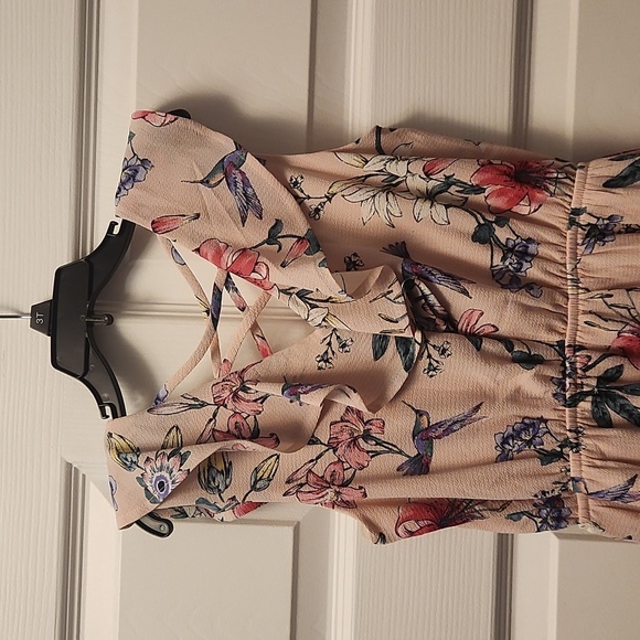 Monteau Floral Ruffle Sleeveless Dress Size 10 - Picture 5 of 6